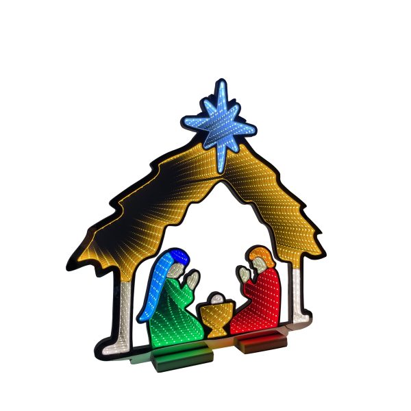 Infinity Nativity With Wooden Base (26 ) For Sale