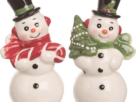 Dolomite Retro Snowman Salt & Pepper Shaker (Set of 2) Online Sale