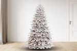 7.5 ft Iceland Fir Christmas Tree with 900 M4 Warm White LED, 54D For Cheap