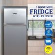 2-Door Fridge 170L with Freezer (PPF170) Online Hot Sale