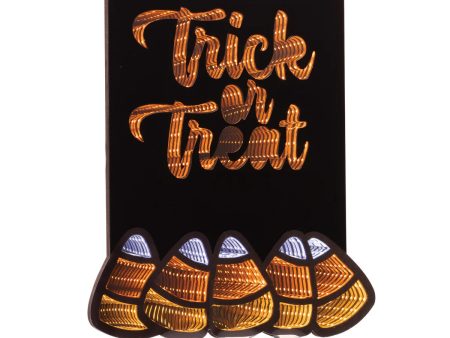 Trick or Treat Sign Infinity Light 16 H Acrylic w UL Plug Sale