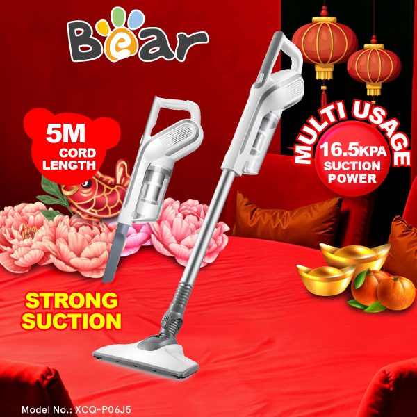 Bear Stick Vacuum Cleaner, Handheld Powerful Vacuum Cleaner with Dual hose  Usage (XCQ-P06J5) Discount