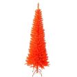 6  Pre-Lit Orange Incandescent Orange Slim Tree Discount