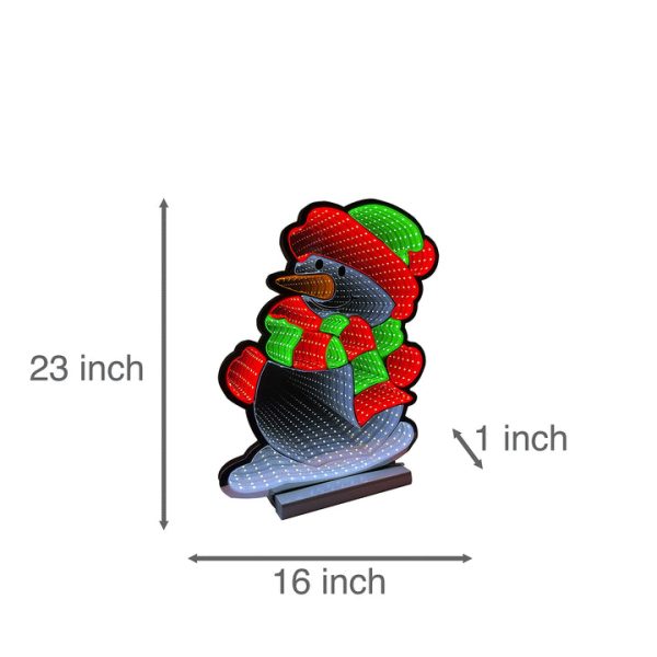 Infinity Christmas Snowman With Wooden Base 2 (23 ) For Cheap