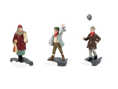 Christmas in the City Village - Friends & Neighbors (Set of 3) Hot on Sale