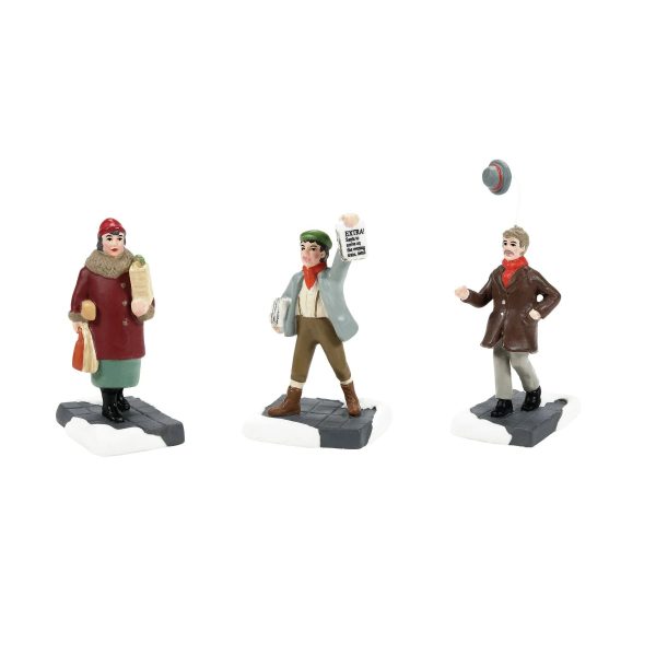 Christmas in the City Village - Friends & Neighbors (Set of 3) Hot on Sale