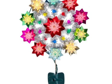 11-Light Multicolored Retro Reflector Treetop, 11  (UL) Online Sale