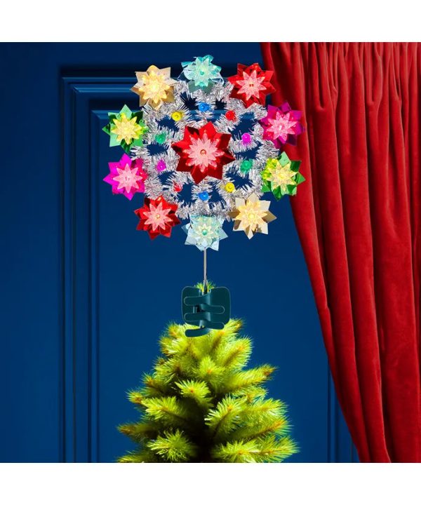 11-Light Multicolored Retro Reflector Treetop, 11  (UL) Online Sale