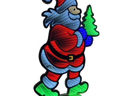 Infinity Standing Running Santa With Wooden Base (24 ) Discount