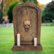 Gravestone with Two Candles Fashion