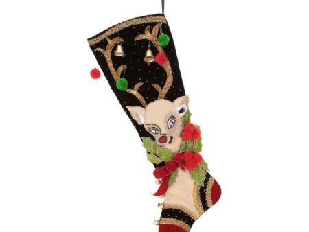 Fancy Deer Stocking, 26  For Cheap