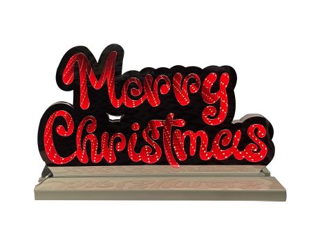 Infinity Merry Christmas Letters With Wooden Base (16 ) Discount