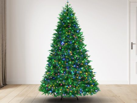 7.5 ft Riverdale Spruce Christmas Tree with 2800 3mm Dual Color, Twinkle - 9 Function, 62D Online