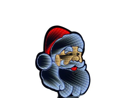 Infinity Christmas Santa Face With Wooden Base (12 ) Supply