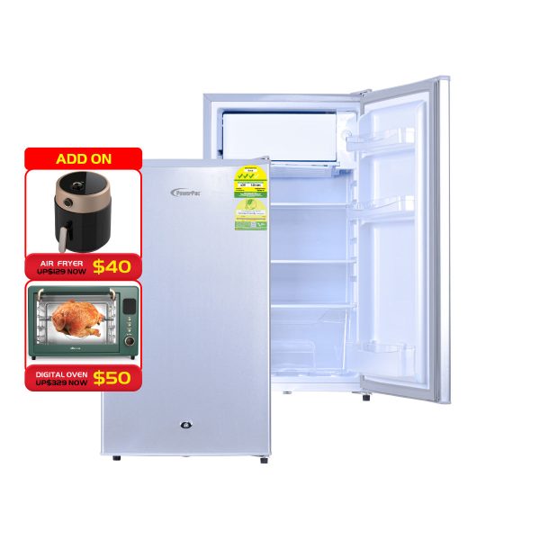 Bar Fridge 105L with Lock (PPF105 Silver) Fashion