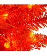 6  Pre-Lit Orange Incandescent Orange Slim Tree Discount