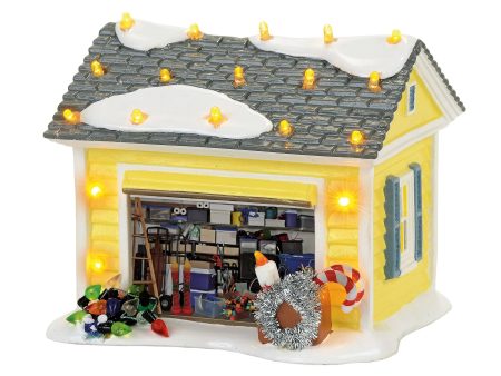 The Original Snow Village - The Griswold Holiday Garage on Sale