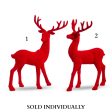 13  Red Flocked Deer (2 Styles - Sold individually) Online