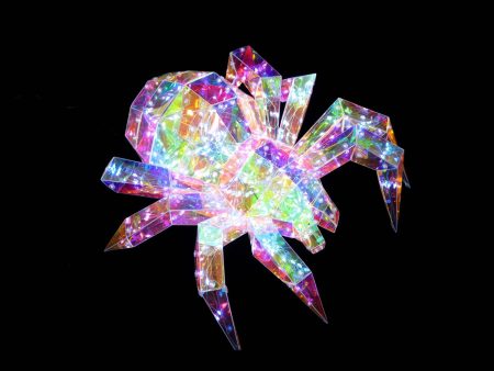 Prismatic Iridescent Halloween Spider (White Light, USB) 11.8  Sale