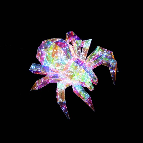 Prismatic Iridescent Halloween Spider (White Light, USB) 11.8  Sale