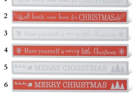 15.75  Holiday Message Tabletop Sign (6 styles - sold individually) on Sale