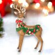 16  Deer w Bauble Garland Sale