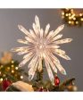 30-Light Crystal Snowflake Treetop, 11.25  (UL) Online