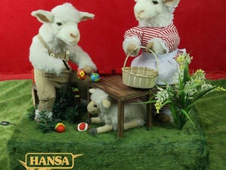 (A) Easter Lambs Painting Easter Egg 55cmH on Sale