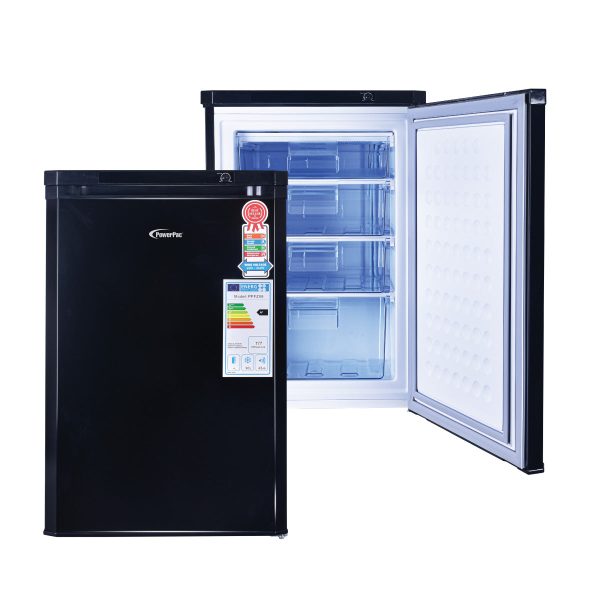 90L Chest, Upright, Freestanding Freezer (PPFZ99) Black Online Sale