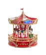 11.1  Battery Operated Multicolor LED Lighted Musical Santa Carousel With Motion Table Piece Discount