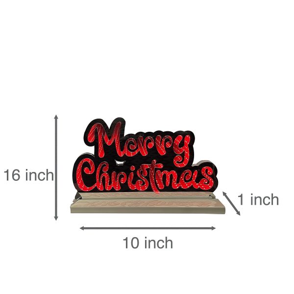 Infinity Merry Christmas Letters With Wooden Base (16 ) Discount