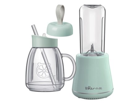 Bear Blender Personal Juice Blender, Manson Jug Blender 200W (LLJ-D04A1) on Sale