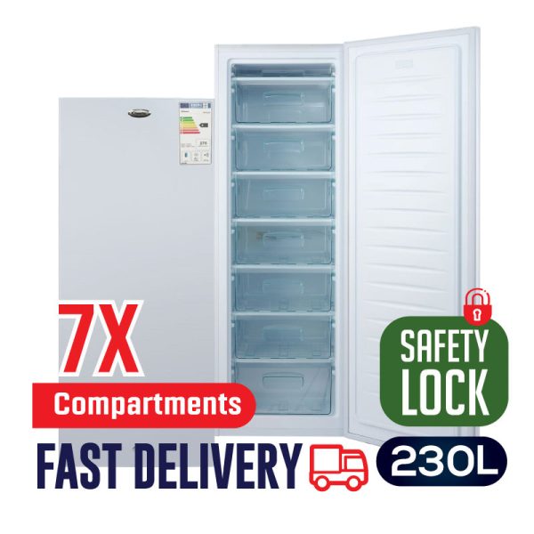 230L Chest Freezer, Upright freezer, Freestanding Freezer 230L (PPFZ230) For Cheap