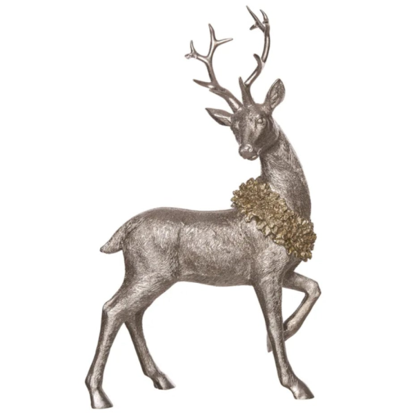 Resin Golden Reindeer Decor (2 styles - sold individually) Supply