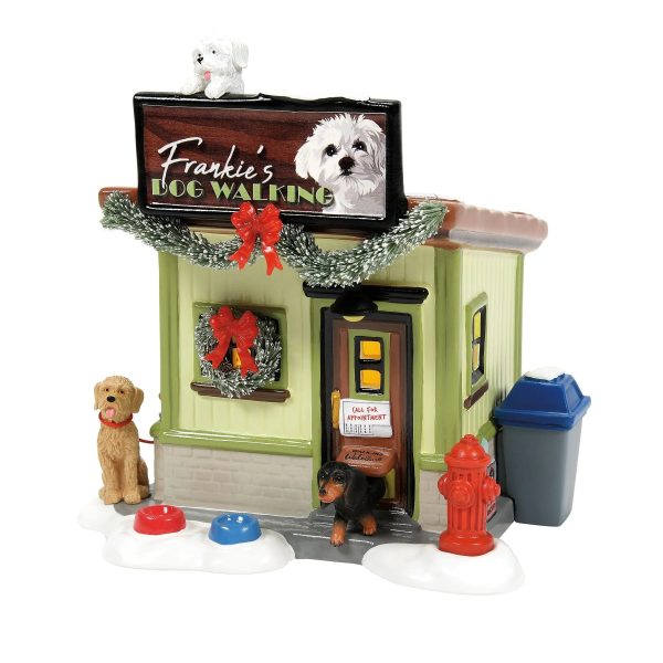 The Original Snow Village - Frankie s Dog Walking Company For Discount