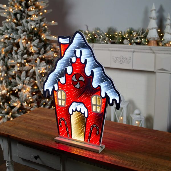 Gingerbread House Infinity Light 26 H Acrylic w UL Plug Online now