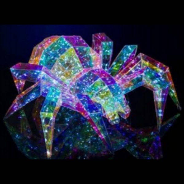 Prismatic Iridescent Halloween Spider (White Light, USB) 11.8  Sale