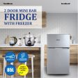 71L 2 Door Mini Bar Fridge with Freezer (PPF85) Sale