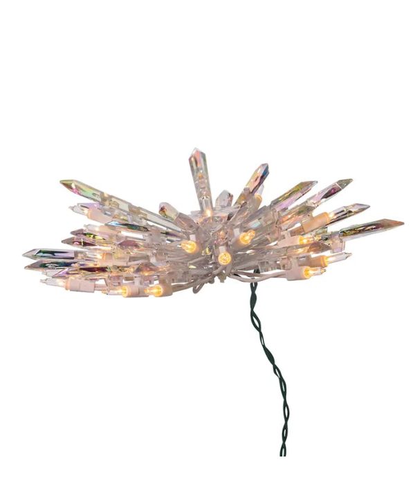 30-Light Crystal Snowflake Treetop, 11.25  (UL) Online