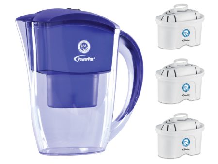 [Bundle set] Water Filter Pitcher + 3-Piece Filter Cartridge, Water Purifier Filter(PP1518+PP1588) For Sale