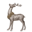 Resin Golden Reindeer Decor (2 styles - sold individually) Supply