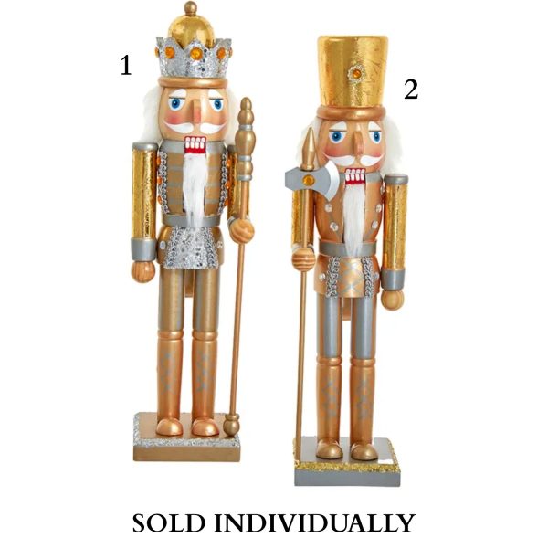 15  Gold and Silver Nutcrackers (2 Styles – Sold individually) Online